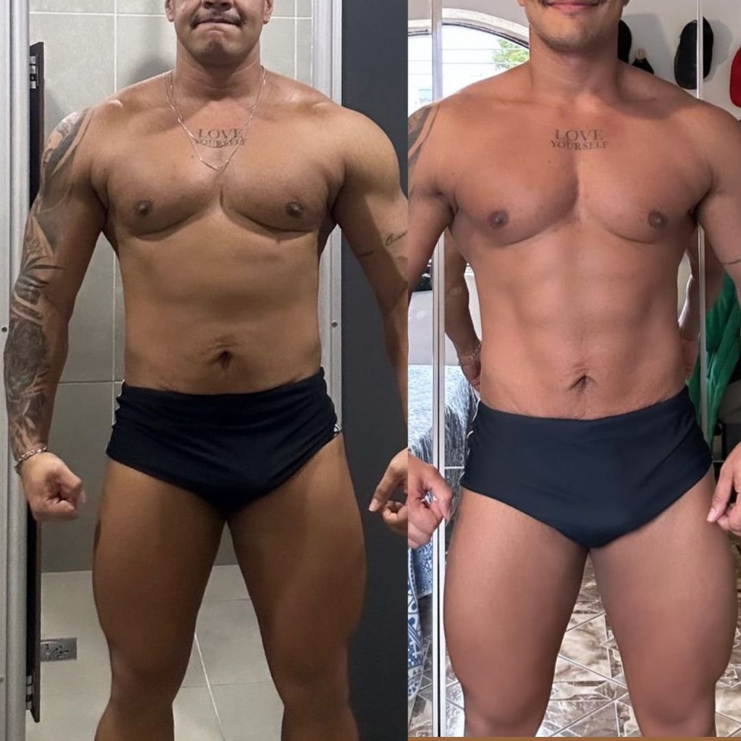 Antes e depois aluno 1