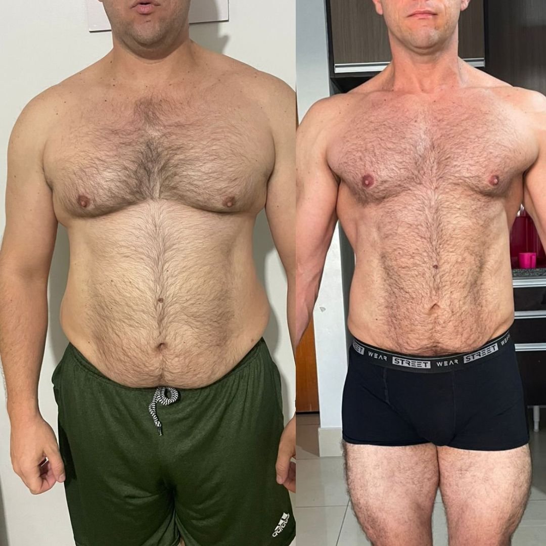 Antes e depois aluno 11