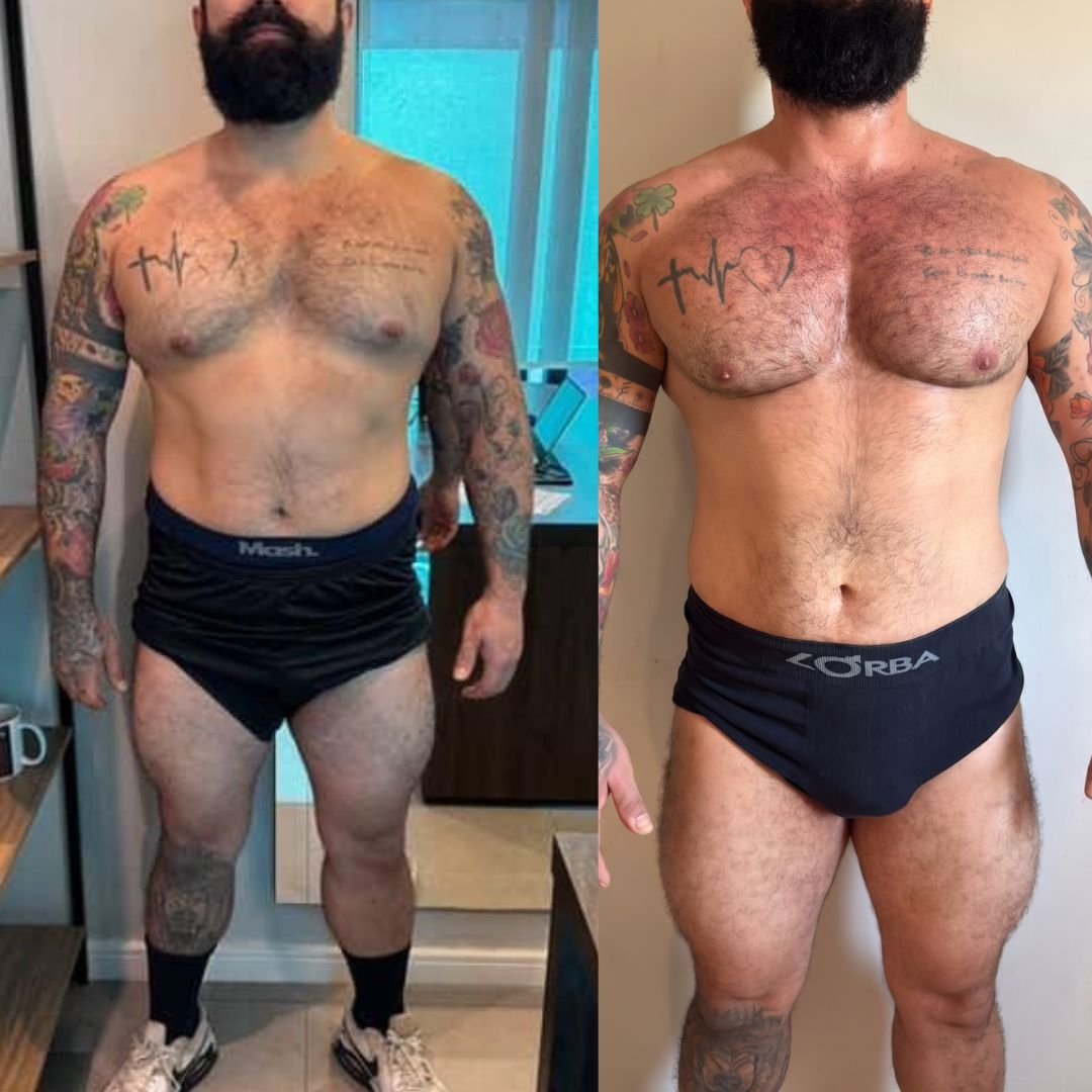 Antes e depois aluno 12